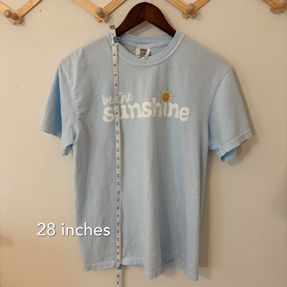 Comfort Colors - Be the Sunshine - Light Blue T-shirt - Picture 6 of 7